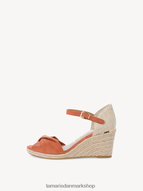 Tamaris Kvinder sandal med hæl - gul/solopgang XVXV8T2208 sko