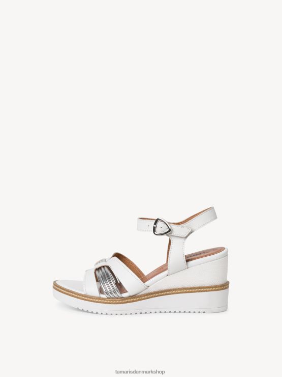 Tamaris Kvinder sandal med hæl - hvid XVXV8T1069 sko