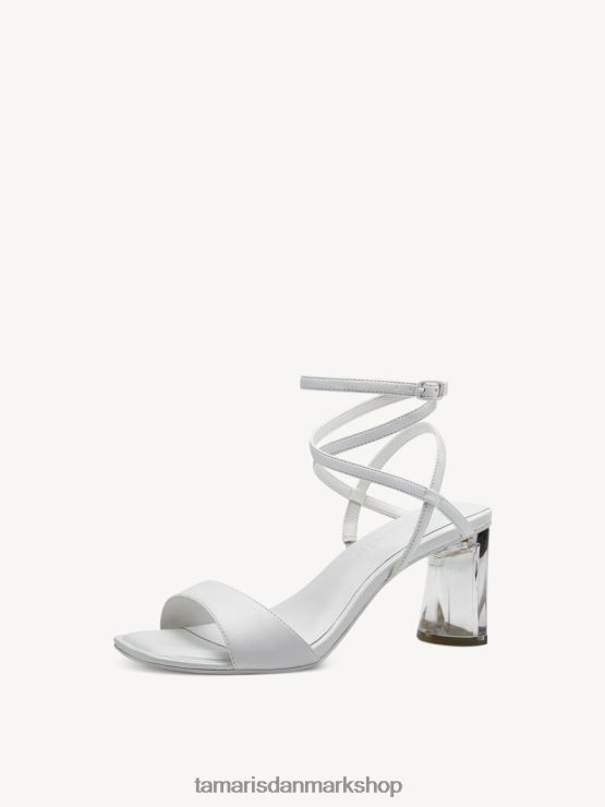 Tamaris Kvinder sandal med hæl - hvid XVXV8T1748 sko
