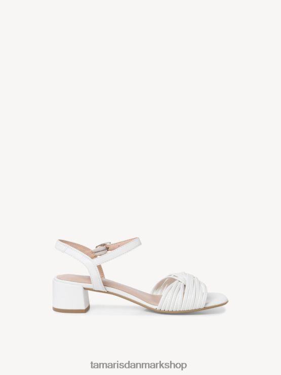 Tamaris Kvinder sandal med hæl - hvid XVXV8T473 sko
