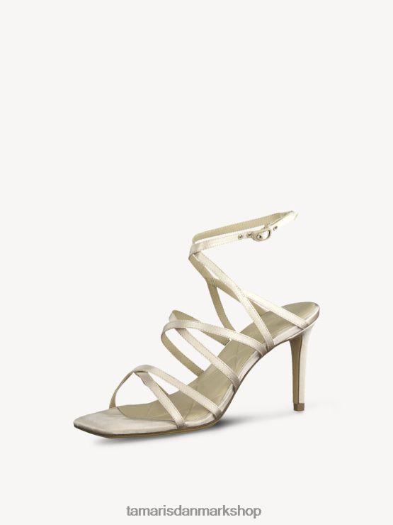 Tamaris Kvinder sandal med hæl - hvid/champagne XVXV8T69 sko