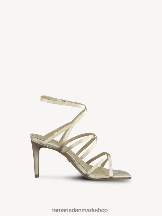 Tamaris Kvinder sandal med hæl - hvid/champagne XVXV8T69 sko