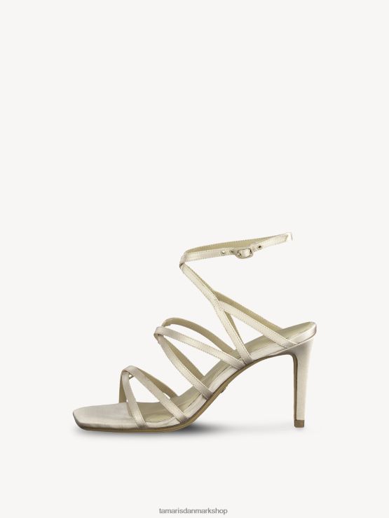 Tamaris Kvinder sandal med hæl - hvid/champagne XVXV8T69 sko