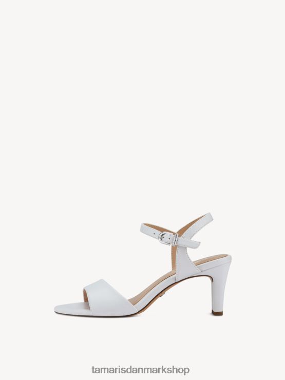 Tamaris Kvinder sandal med hæl - hvid/hvid mat XVXV8T386 sko