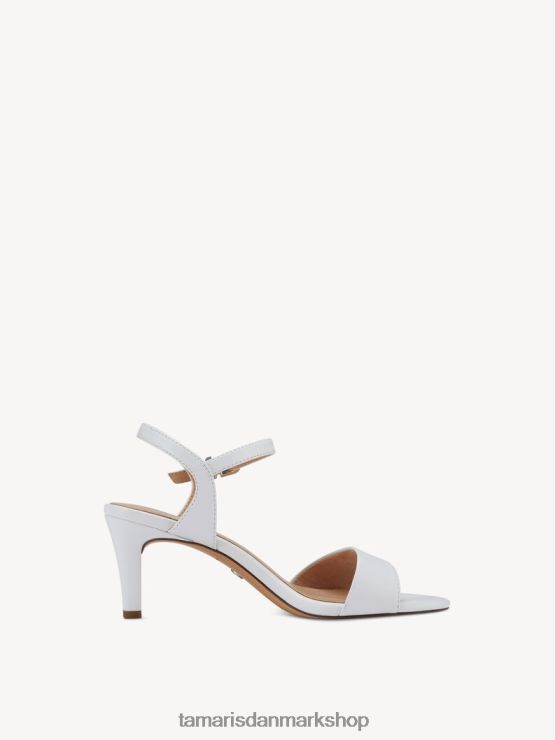 Tamaris Kvinder sandal med hæl - hvid/hvid mat XVXV8T386 sko