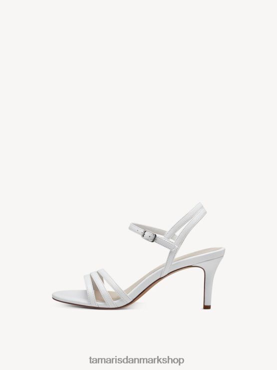 Tamaris Kvinder sandal med hæl - hvid/hvid mat XVXV8T392 sko
