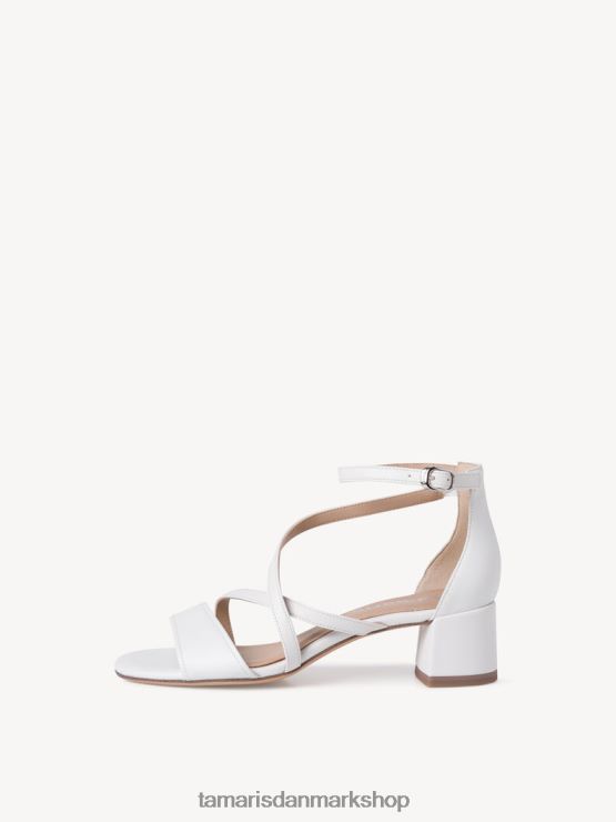 Tamaris Kvinder sandal med hæl - hvid/hvid mat XVXV8T766 sko