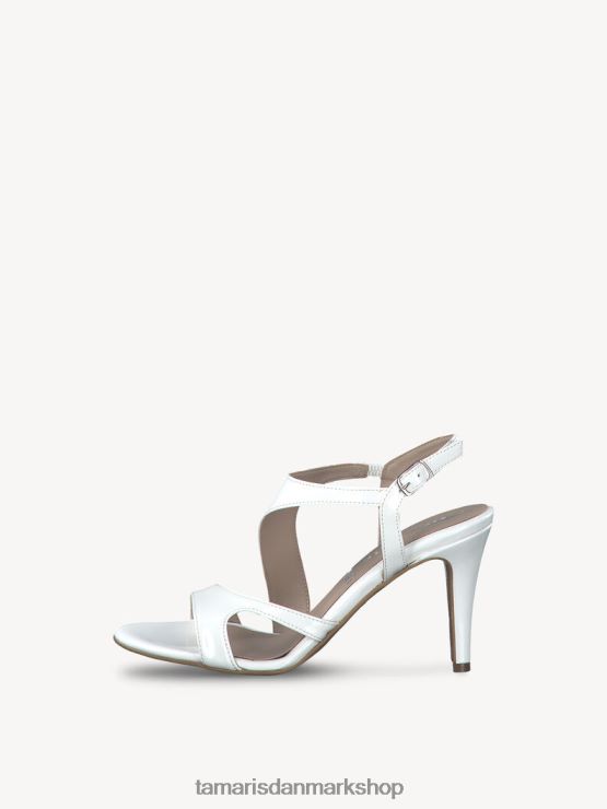 Tamaris Kvinder sandal med hæl - hvid/hvid patent XVXV8T2318 sko