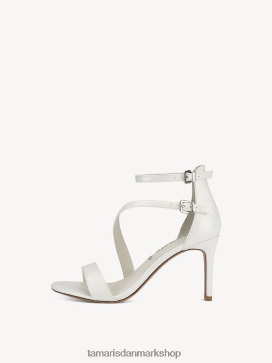 Tamaris Kvinder sandal med hæl - hvid/hvid perle XVXV8T1233 sko