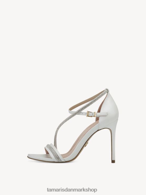 Tamaris Kvinder sandal med hæl - hvid/hvid perle XVXV8T658 sko