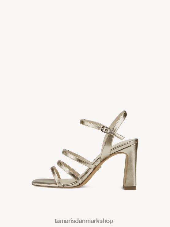 Tamaris Kvinder sandal med hæl - metallisk/lys guld XVXV8T523 sko