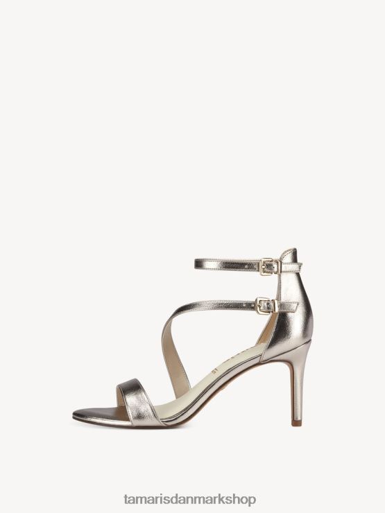 Tamaris Kvinder sandal med hæl - metallisk/lys guld XVXV8T642 sko