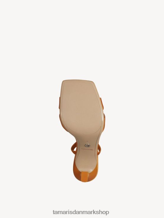 Tamaris Kvinder sandal med hæl - orange XVXV8T21 sko