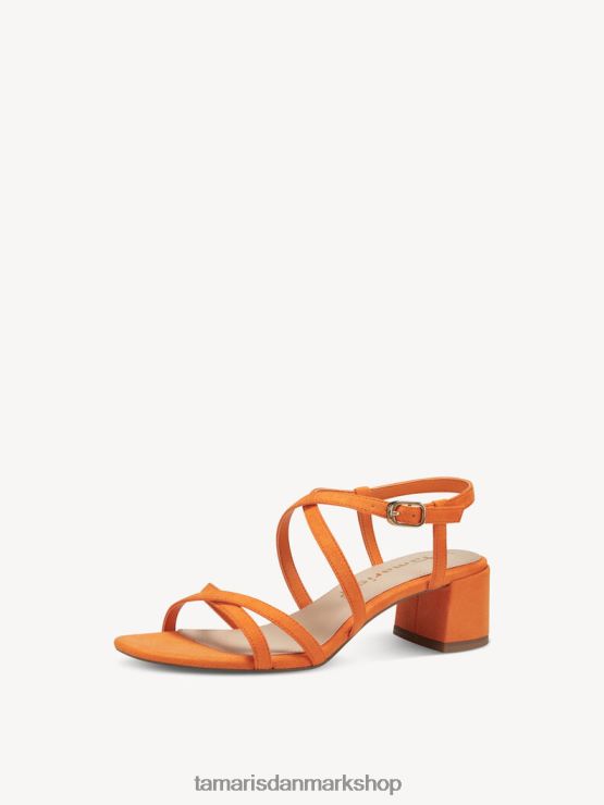 Tamaris Kvinder sandal med hæl - orange XVXV8T2293 sko