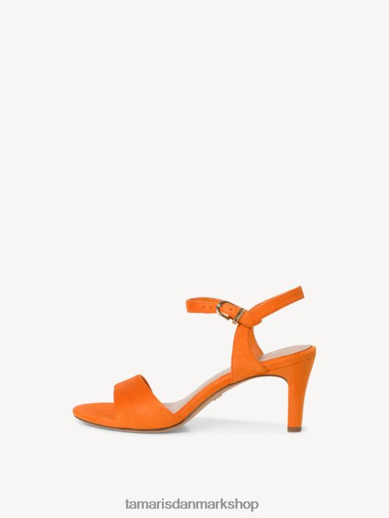 Tamaris Kvinder sandal med hæl - orange XVXV8T389 sko