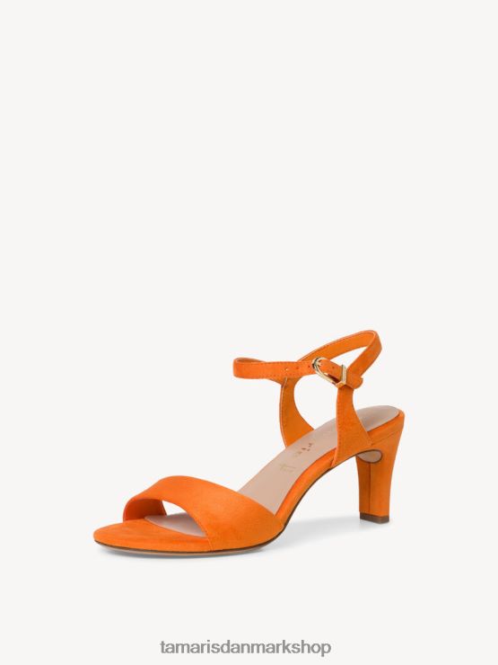 Tamaris Kvinder sandal med hæl - orange XVXV8T389 sko