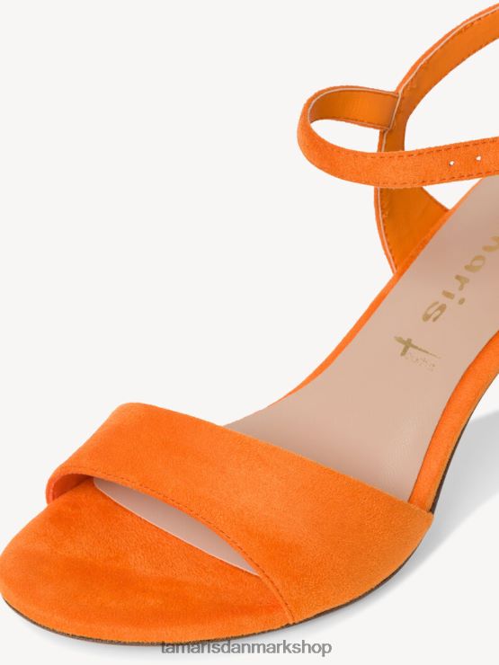 Tamaris Kvinder sandal med hæl - orange XVXV8T389 sko