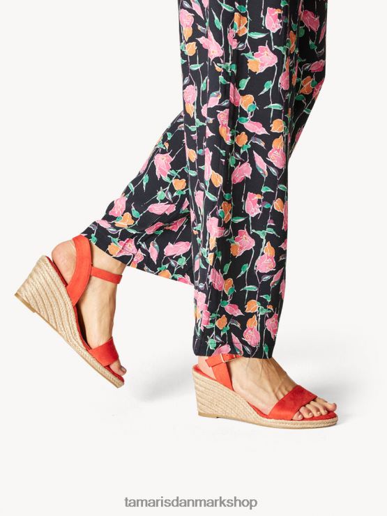 Tamaris Kvinder sandal med hæl - orange XVXV8T817 sko
