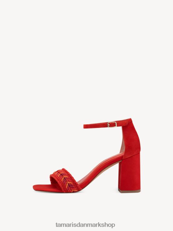 Tamaris Kvinder sandal med hæl - orange/brand XVXV8T135 sko