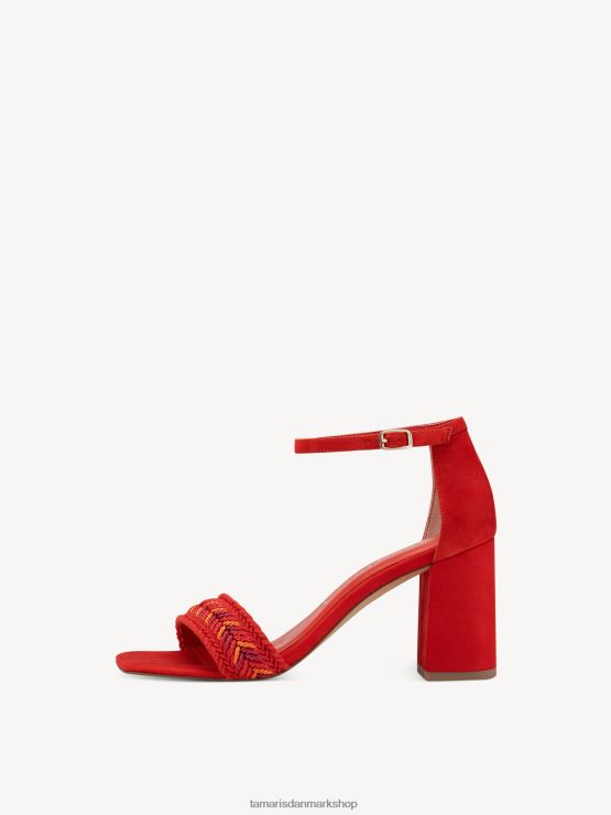 Tamaris Kvinder sandal med hæl - orange/brand XVXV8T135 sko