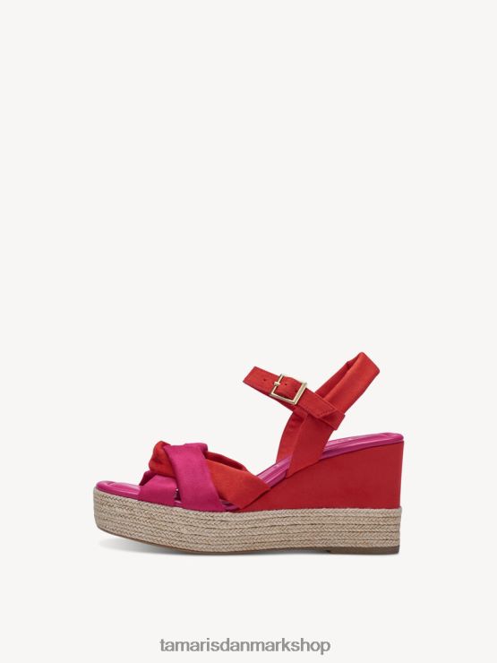 Tamaris Kvinder sandal med hæl - pink/fuxia XVXV8T1091 sko
