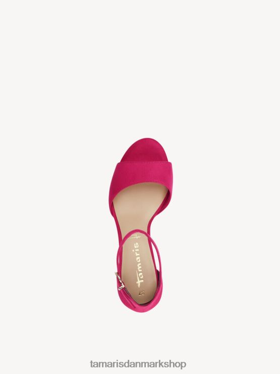 Tamaris Kvinder sandal med hæl - pink/fuxia XVXV8T1401 sko