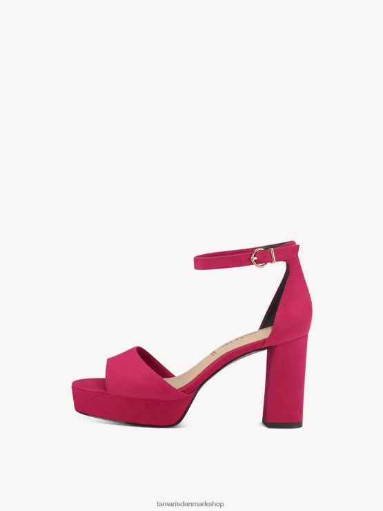 Tamaris Kvinder sandal med hæl - pink/fuxia XVXV8T1401 sko