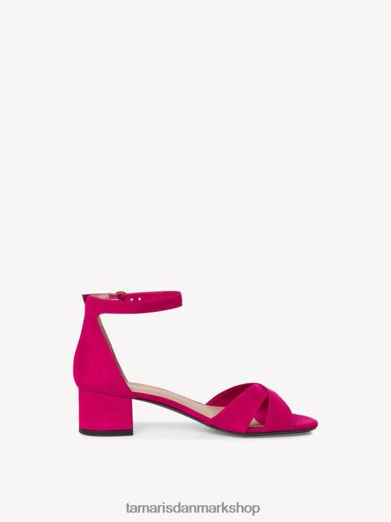 Tamaris Kvinder sandal med hæl - pink/fuxia XVXV8T985 sko