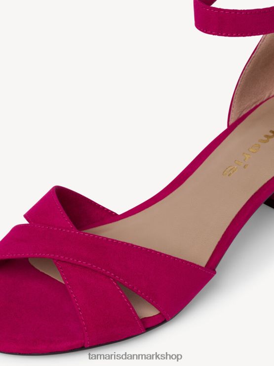 Tamaris Kvinder sandal med hæl - pink/fuxia XVXV8T985 sko