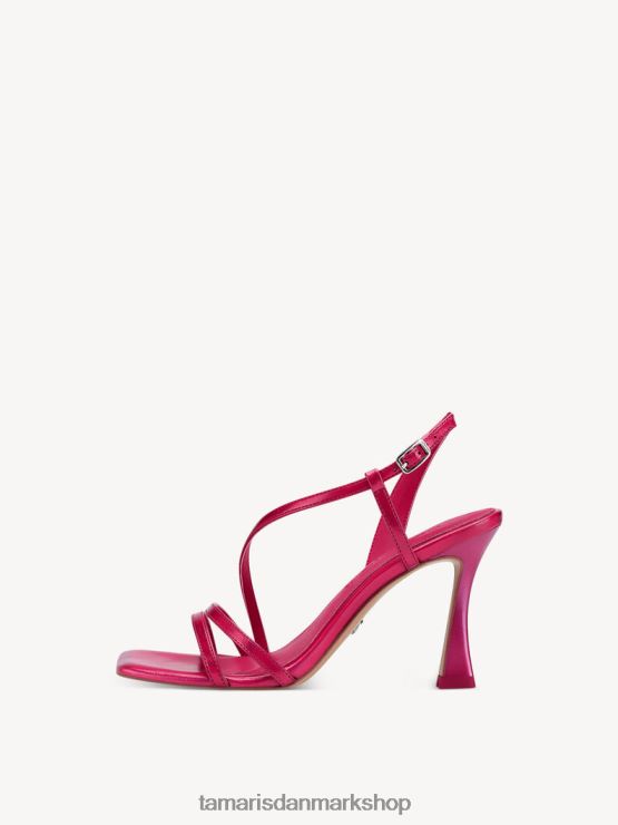 Tamaris Kvinder sandal med hæl - pink/fuxia metallic XVXV8T1142 sko