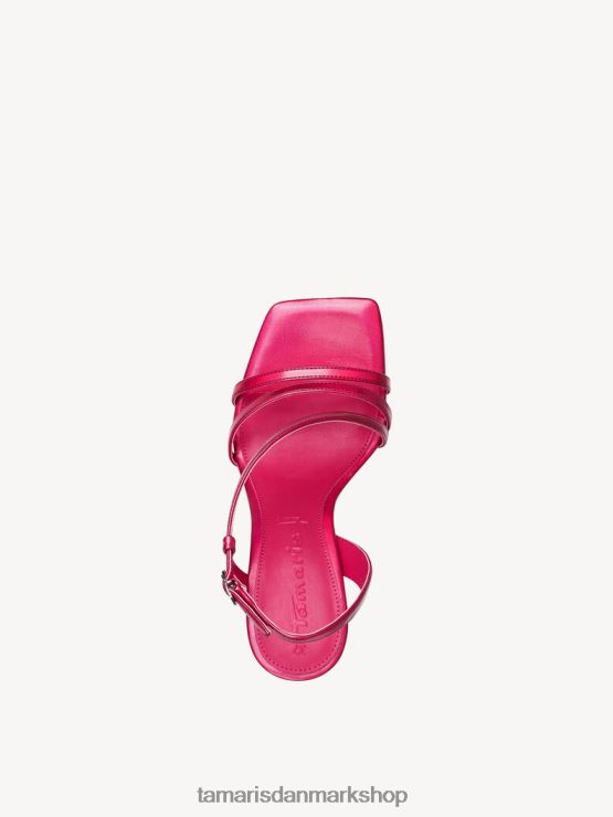 Tamaris Kvinder sandal med hæl - pink/fuxia metallic XVXV8T1142 sko