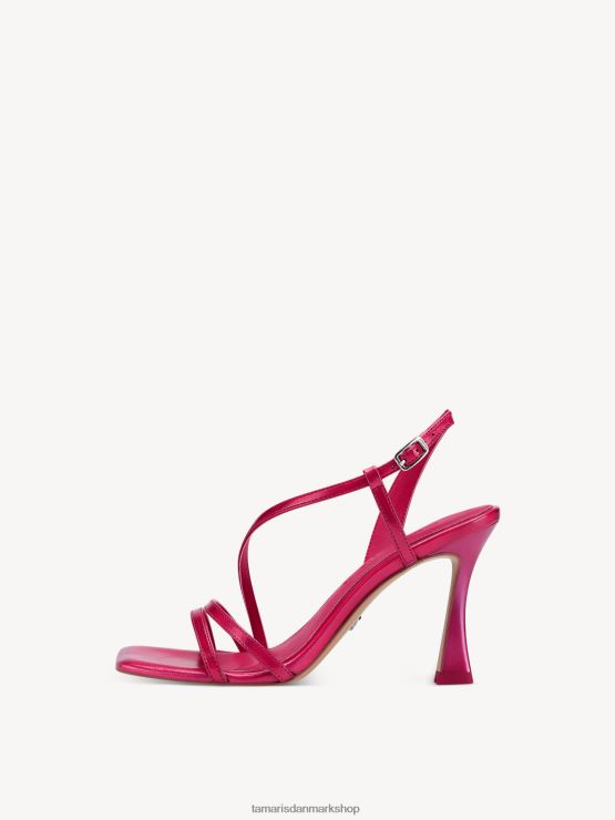 Tamaris Kvinder sandal med hæl - pink/fuxia metallic XVXV8T1142 sko