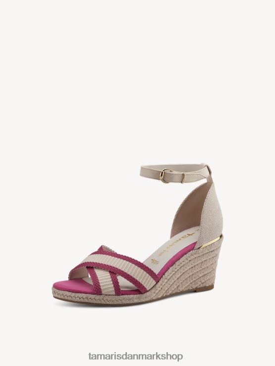 Tamaris Kvinder sandal med hæl - pink/hindbær XVXV8T1262 sko