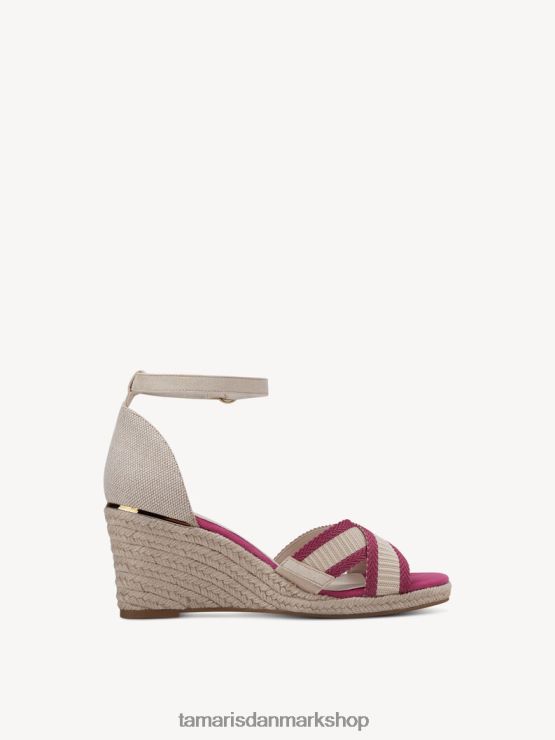 Tamaris Kvinder sandal med hæl - pink/hindbær XVXV8T1262 sko