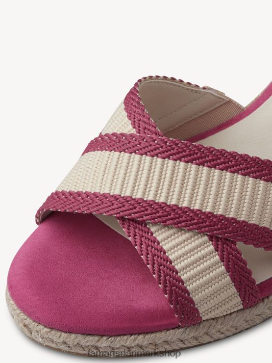 Tamaris Kvinder sandal med hæl - pink/hindbær XVXV8T1262 sko