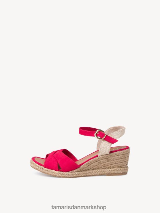 Tamaris Kvinder sandal med hæl - pink/hindbær XVXV8T2357 sko