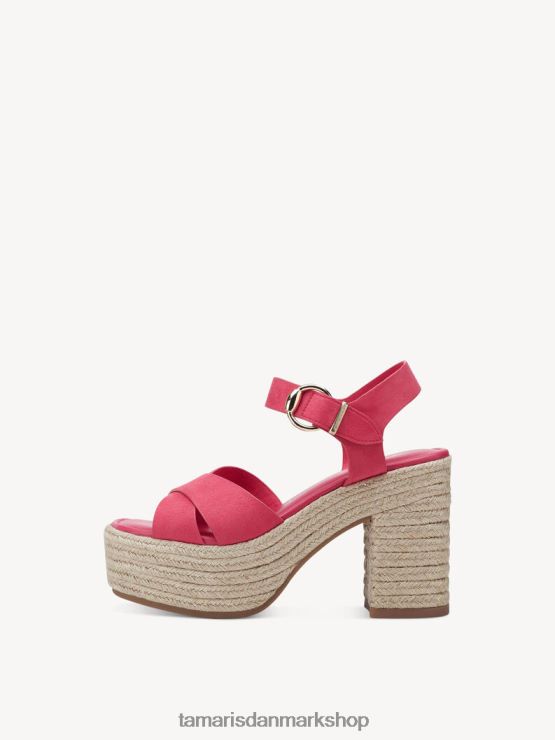 Tamaris Kvinder sandal med hæl - pink/hindbær XVXV8T278 sko