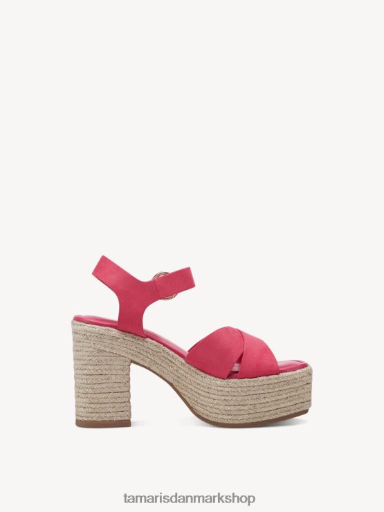 Tamaris Kvinder sandal med hæl - pink/hindbær XVXV8T278 sko