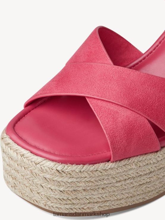 Tamaris Kvinder sandal med hæl - pink/hindbær XVXV8T278 sko
