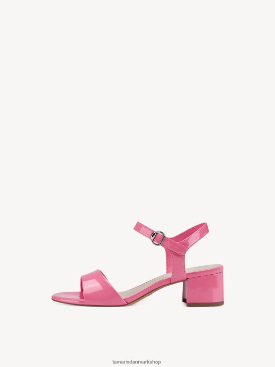 Tamaris Kvinder sandal med hæl - rose/candy patent XVXV8T1023 sko