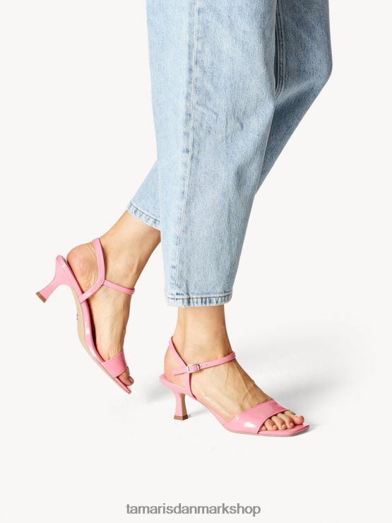 Tamaris Kvinder sandal med hæl - rose/candy patent XVXV8T949 sko