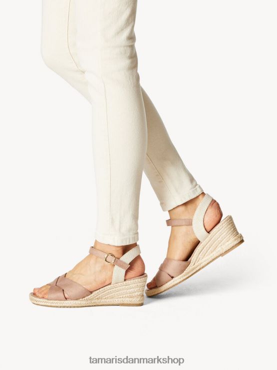 Tamaris Kvinder sandal med hæl - rose/gammel rose XVXV8T1541 sko