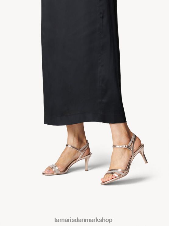 Tamaris Kvinder sandal med hæl - rose/powder met com XVXV8T939 sko