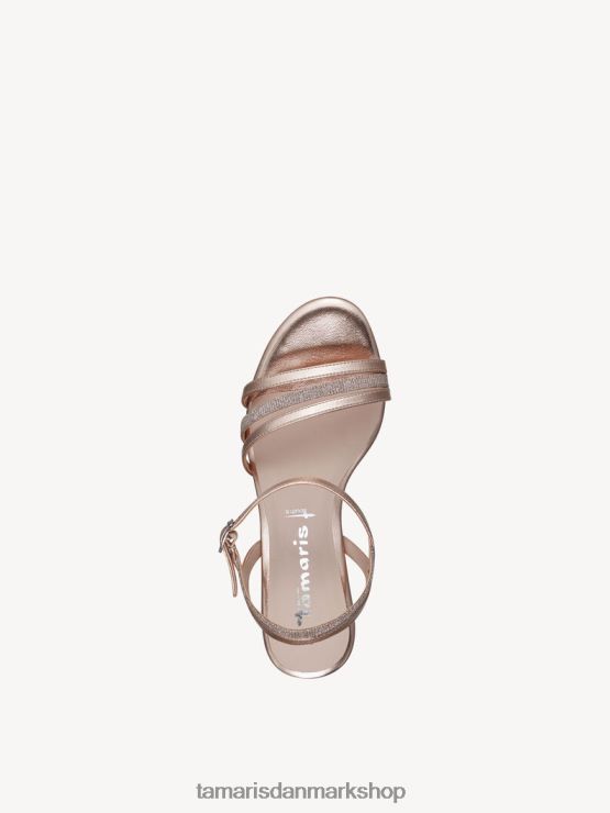 Tamaris Kvinder sandal med hæl - rose/powder met com XVXV8T939 sko