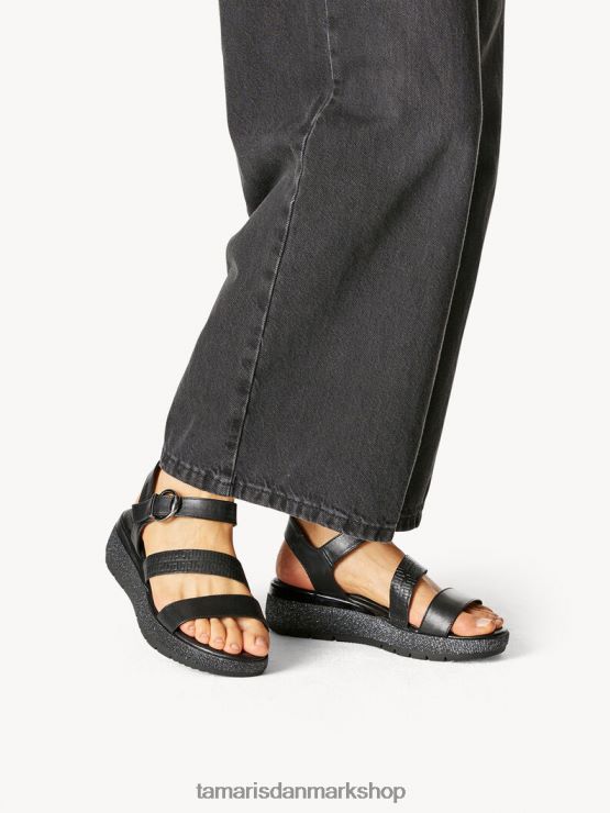 Tamaris Kvinder sandal med hæl - sort XVXV8T1039 sko