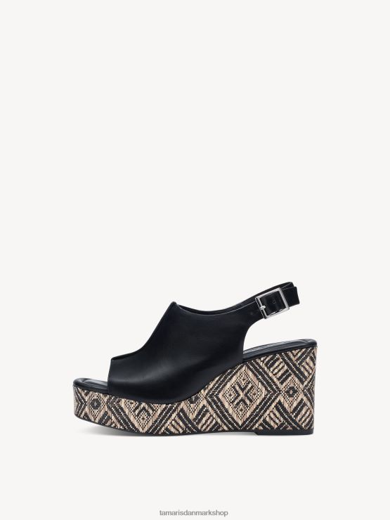 Tamaris Kvinder sandal med hæl - sort XVXV8T1040 sko