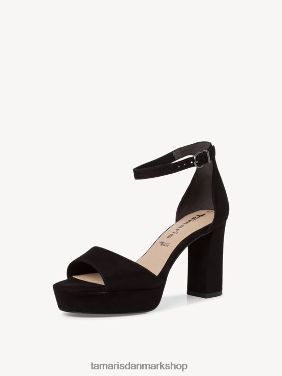 Tamaris Kvinder sandal med hæl - sort XVXV8T1092 sko