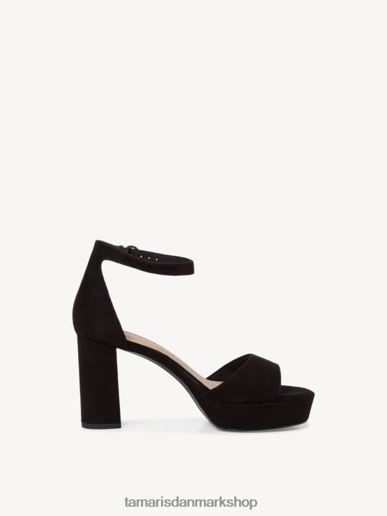 Tamaris Kvinder sandal med hæl - sort XVXV8T1092 sko