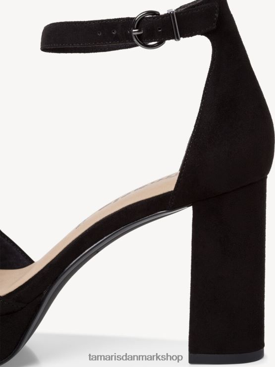 Tamaris Kvinder sandal med hæl - sort XVXV8T1092 sko