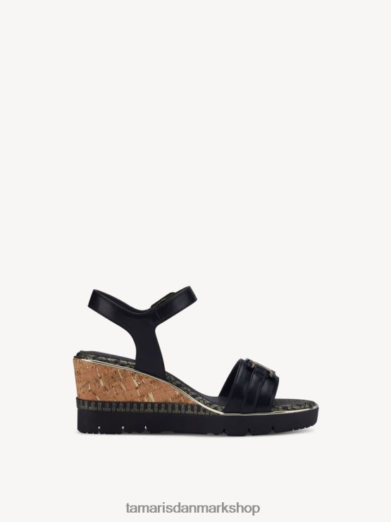 Tamaris Kvinder sandal med hæl - sort XVXV8T1211 sko